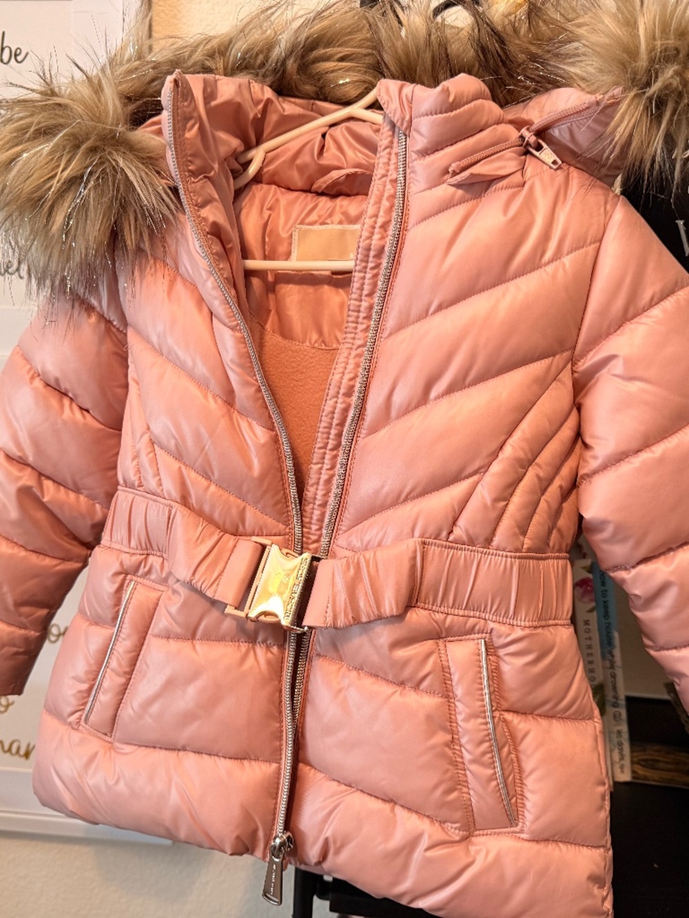 Michael Kors Girls Puffer Jacket with Hood